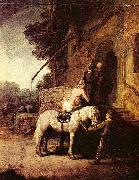 Rembrandt van rijn The Good Samaritan oil painting